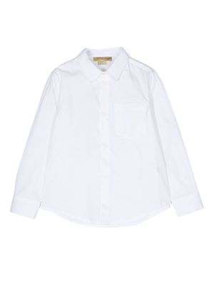 Stella McCartney Kids patch-pocket poplin shirt - White