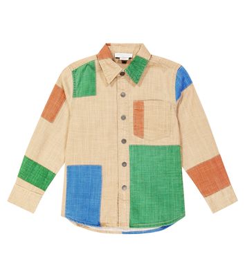 Stella McCartney Kids Patchwork cotton shirt