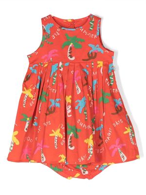 Stella McCartney Kids patterned sleeveless dress - Red