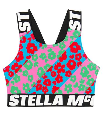 Stella McCartney Kids Printed jersey crop top