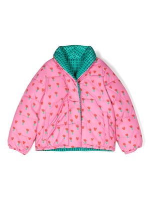 Stella McCartney Kids reversible padded jacket - Pink