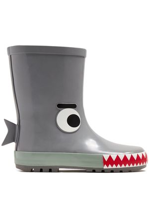 Stella McCartney Kids Shark rain boots - Grey