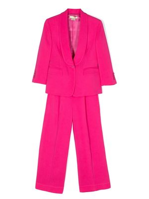 Stella McCartney Kids shawl-lapel single-breasted suit - Pink