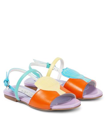 Stella McCartney Kids Shell-appliqué sandals