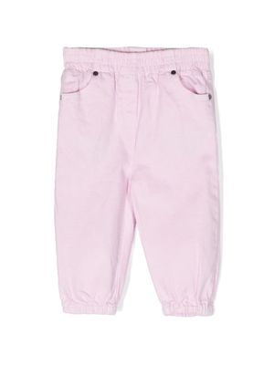 Stella McCartney Kids shell-embroidered cotton trousers - Pink
