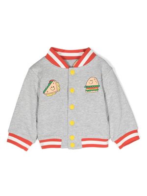 Stella McCartney Kids Silly Sandwich reversible bomber jacket - Grey