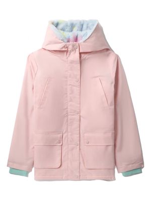 Stella McCartney Kids single-breasted hooded coat - Pink
