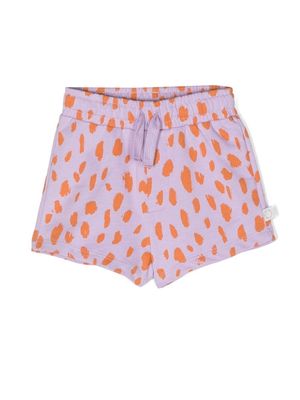 Stella McCartney Kids spot-print cotton shorts - Purple