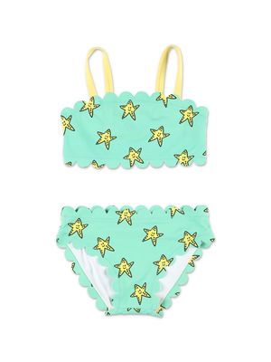 Stella McCartney Kids star-print bikini set - Green