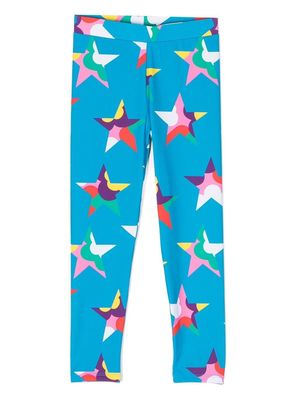 Stella McCartney Kids star-print leggings - Blue