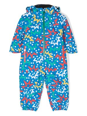 Stella McCartney Kids star-print padded pramsuit - Blue