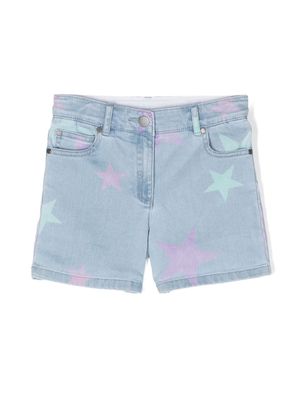 Stella McCartney Kids Stella Star denim shorts - Blue