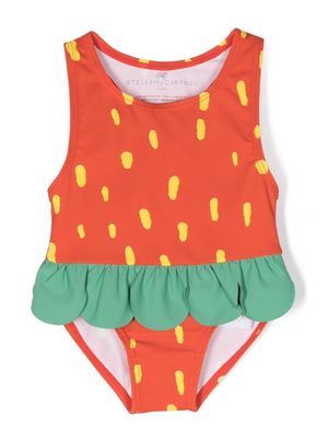 Stella McCartney Kids strawberry-print swimsuit - Red