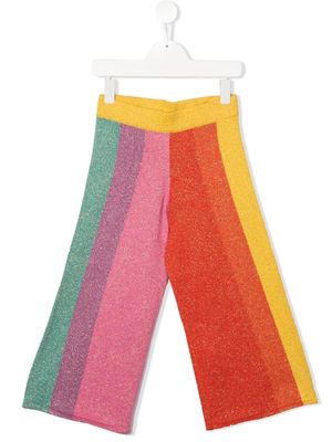 Stella McCartney Kids stripe-print trousers - Pink
