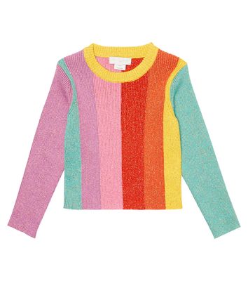 Stella McCartney Kids Striped cotton-blend sweater