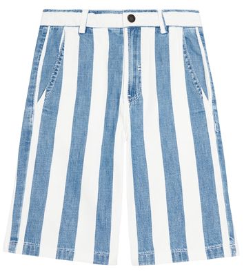 Stella McCartney Kids Striped denim shorts