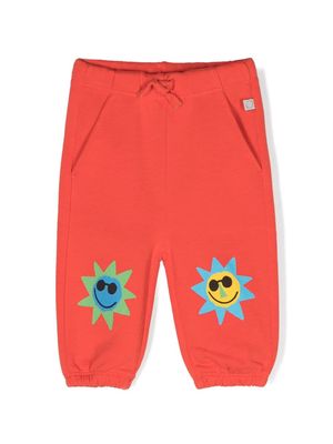 Stella McCartney Kids Sun cotton track pants - Red