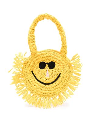 Stella McCartney Kids Sunshine fringed shouder bag - Yellow