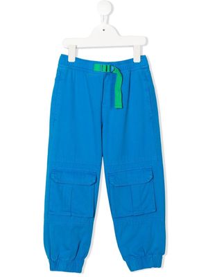 Stella McCartney Kids tapered-leg cargo trousers - Blue