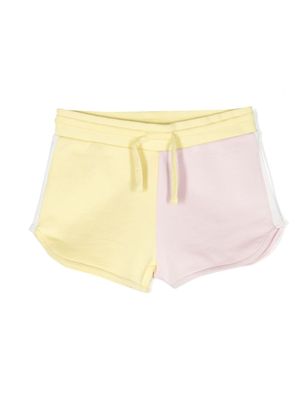 Stella McCartney Kids two-tone cotton shorts - Pink