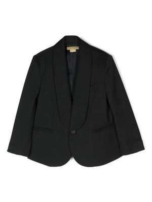 Stella McCartney Kids virging wool blend tuxedo blazer - Black