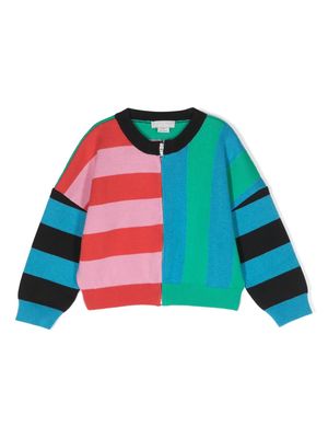 Stella McCartney Kids wool-blend zip-up cardigan - Pink