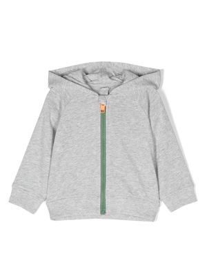 Stella McCartney Kids zip-up long-sleeved hoodie - Grey