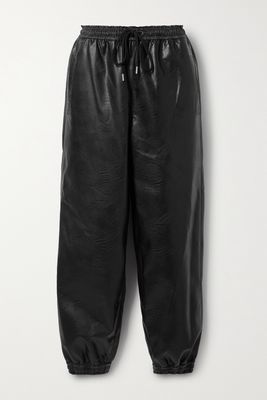 Stella McCartney - Kira Vegetarian Leather Track Pants - Black
