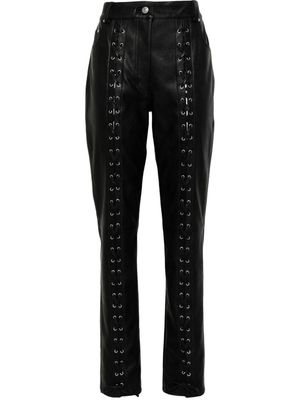 Stella McCartney lace-up slim-fit trousers - Black