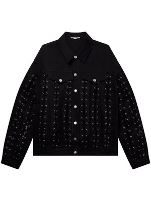 Stella McCartney lacing shirt jacket - Black