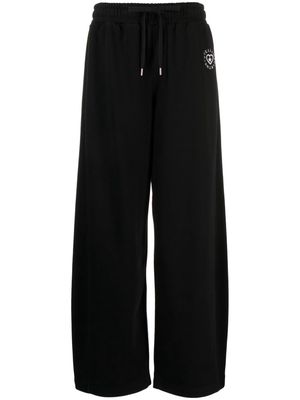 Stella McCartney logo-patch cotton track pants - Black