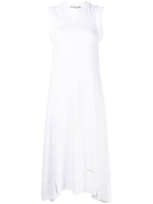 Stella McCartney logo-patch detail tank dress - White