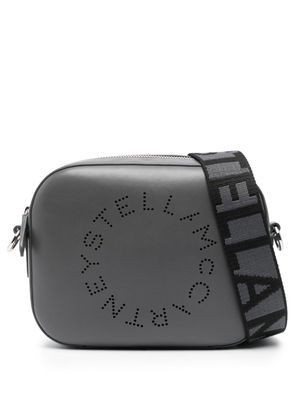 Stella McCartney Logo perforated crossbody bag - Grey