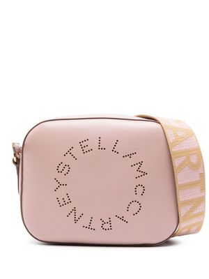 Stella McCartney Logo perforated crossbody bag - Pink