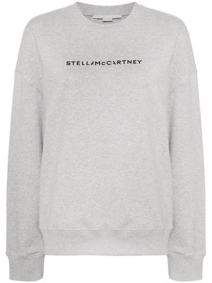 Stella McCartney logo-print cotton sweatshirt - Grey