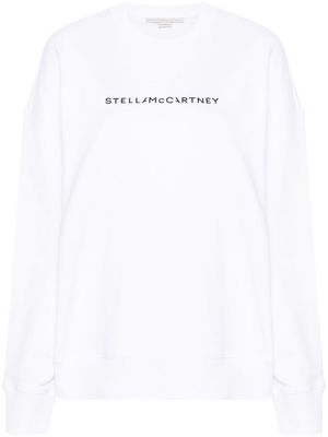 Stella McCartney logo-print cotton sweatshirt - White