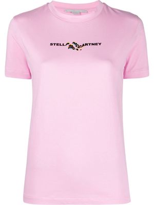 Stella McCartney logo-print cotton T-shirt - Pink