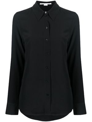 Stella McCartney long-sleeve silk shirt - Black
