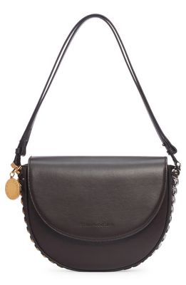 Stella McCartney Medium Frayme Flap Faux Leather Shoulder Bag in 2012 Chocolate Brown