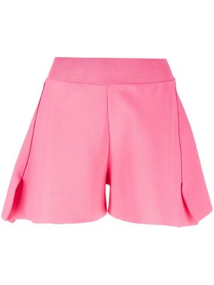 Stella McCartney mid-rise knitted track shorts - Pink