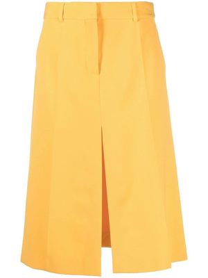 Stella McCartney middle slit high waisted skirt - Yellow