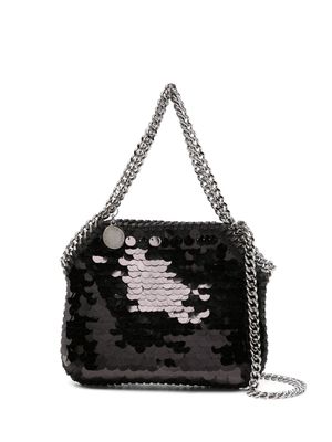 Stella McCartney mini Falabella sequin-embellished bag - Black