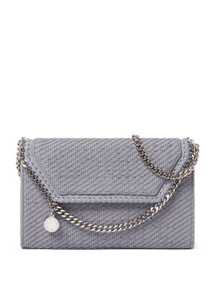 Stella McCartney mini Falabella woven shoulder bag - Blue