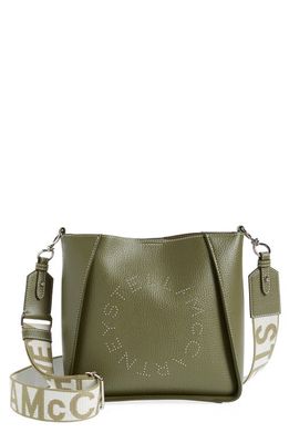 Stella McCartney Mini Faux Leather Crossbody Bag in 3220 Military Green
