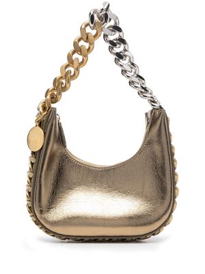 Stella McCartney mini Frayme zipped shoulder bag - Gold