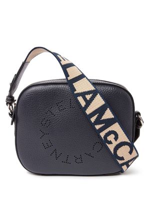 Stella McCartney mini perforated-logo crossbody bag - Black