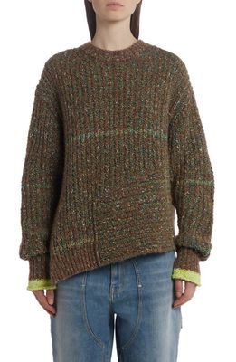 Stella McCartney Multicolored Tweed Sweater in Brown Multicolor
