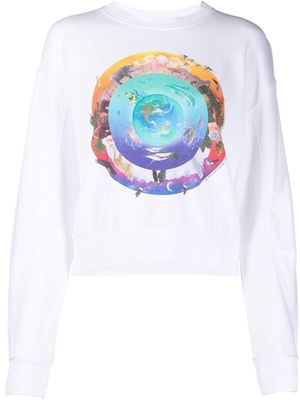 Stella McCartney nature-print sweatshirt - White