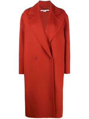 Stella McCartney oversized double-breasted wool coat - Orange