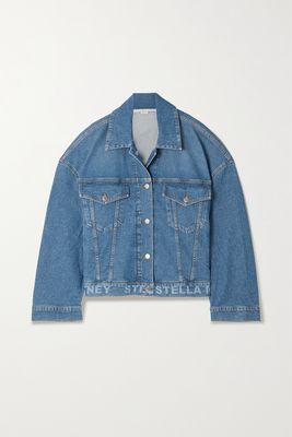 Stella McCartney - Oversized Printed Denim Jacket - Blue